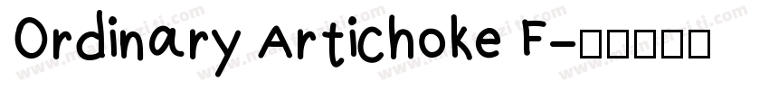 Ordinary Artichoke F字体转换